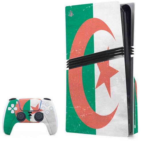 Algeria Flag Distressed PlayStation PS5 Skins